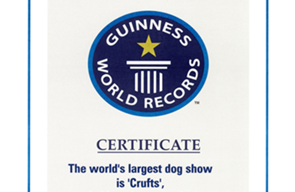 1991: A majestic move to Birmingham and a Guinness World Record triumph. Crufts receives the Guinness Book of Records award for the world’s largest dog show