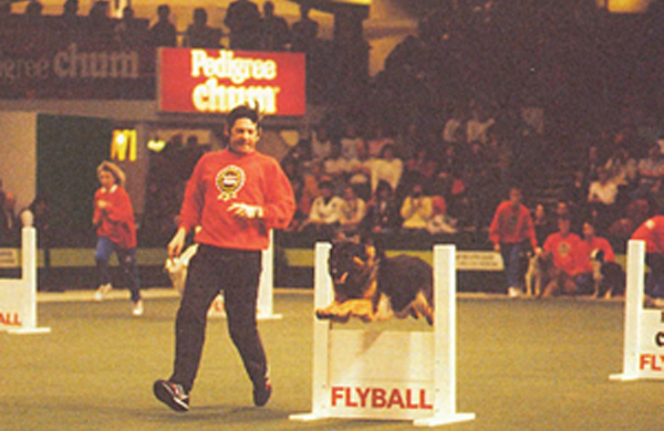 1990: Flyball takes flight  Flyball is demonstrated at Crufts for the first time.